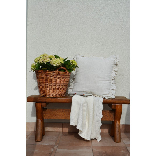 Coș din răchită fabricat din răchită naturală de 30 cm