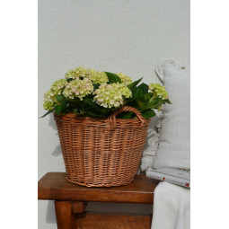 Coș din răchită fabricat din răchită naturală de 30 cm