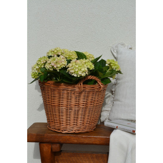 Coș din răchită fabricat din răchită naturală de 30 cm