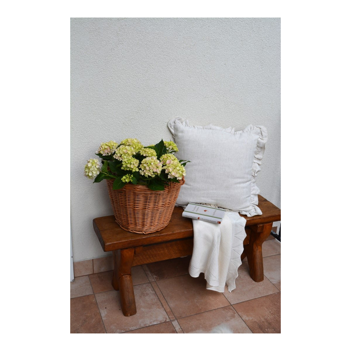 Coș din răchită fabricat din răchită naturală de 30 cm