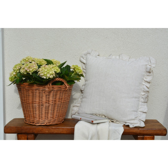 Coș din răchită fabricat din răchită naturală de 30 cm