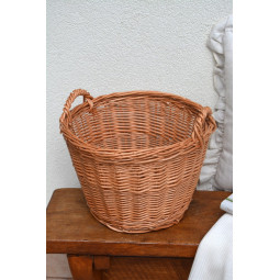 Coș din răchită fabricat din răchită naturală de 30 cm