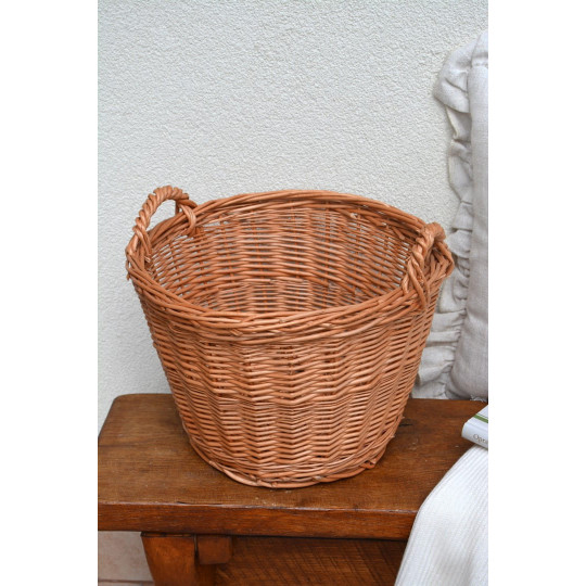 Coș din răchită fabricat din răchită naturală de 30 cm