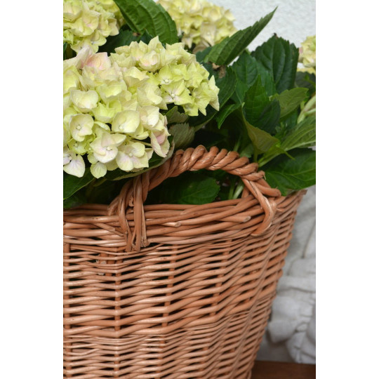 Coș din răchită fabricat din răchită naturală de 30 cm