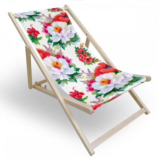 Lehátka de grădină cu motive florale