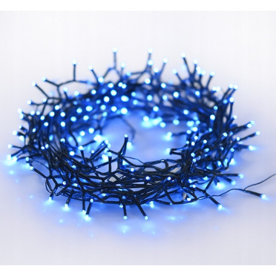 Vizu nu LED de Crăciun 100 LED de culoare albastră