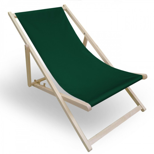 Șezlong de plajă de culoare verde