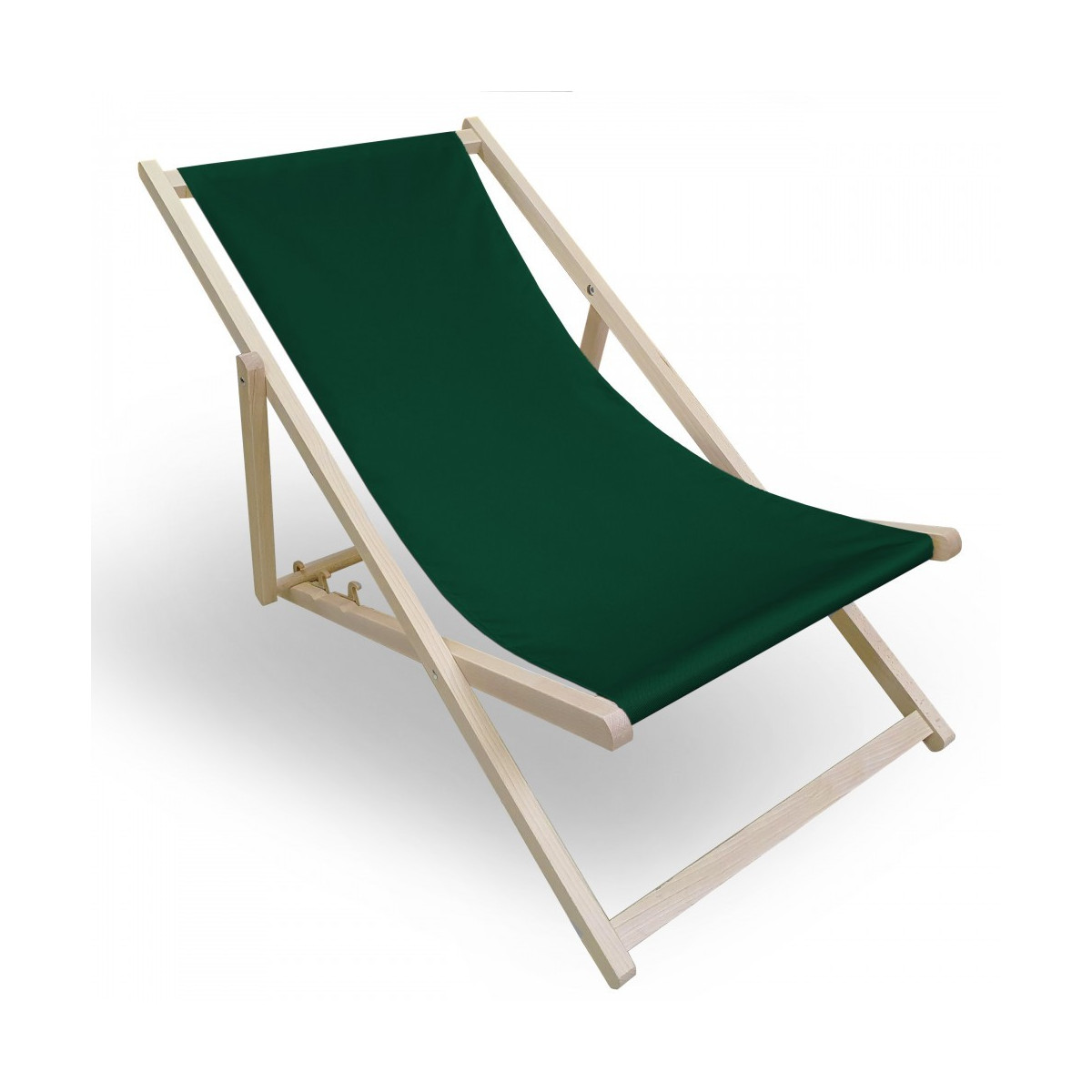 Șezlong de plajă de culoare verde