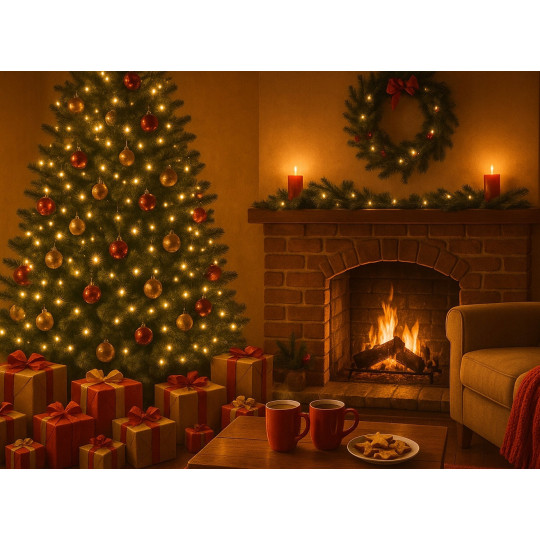 Kvalitative lumini LED de Crăciun 100 LED în culoarea alb cald.