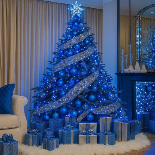 Krásne LED lumini, 200 LED de culoare albastră