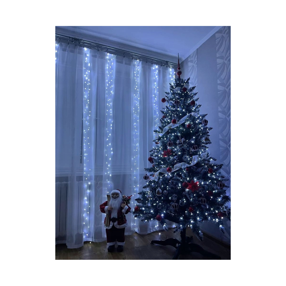 Luminile LED economice cu 8 moduri de iluminare - alb rece 200 LED