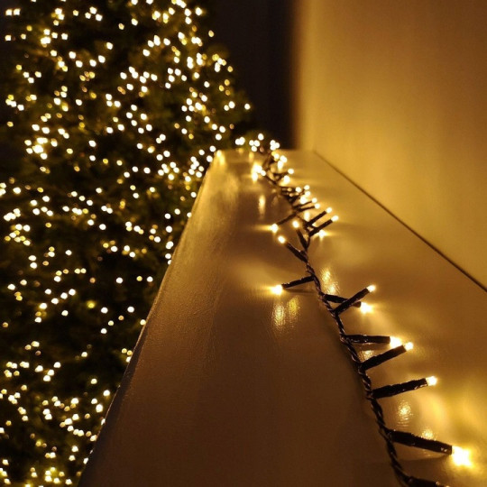 Lumine LED de Crăciun ieftine în culoare albă caldă - 200 LED