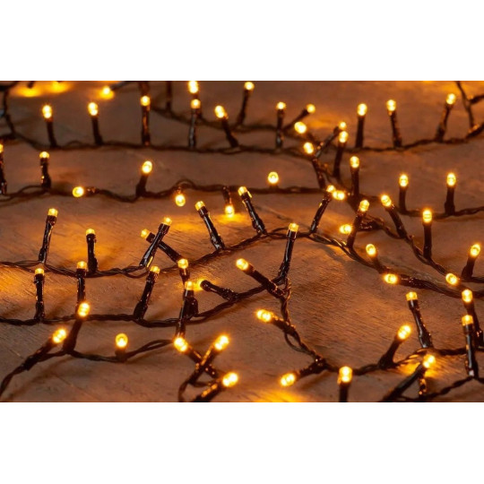 Lumine LED de Crăciun ieftine în culoare albă caldă - 200 LED