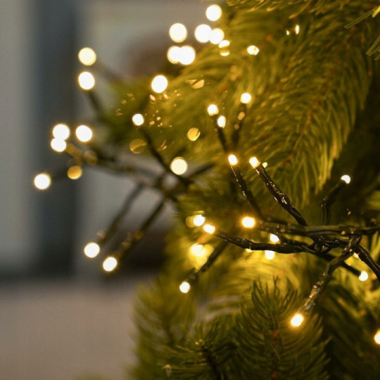 Lumine LED de Crăciun ieftine în culoare albă caldă - 200 LED