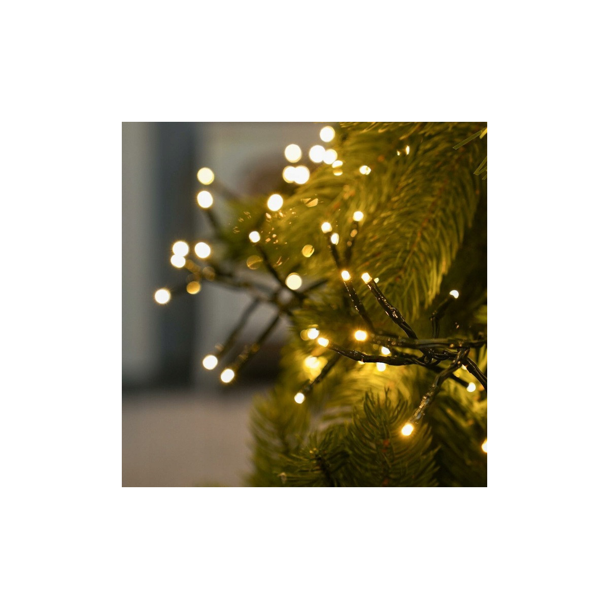 Lumine LED de Crăciun ieftine în culoare albă caldă - 200 LED