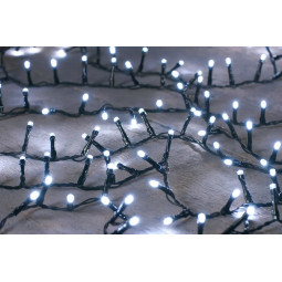 Interioare lumini de Crăciun cu 8 moduri de iluminare - alb rece 300 LED