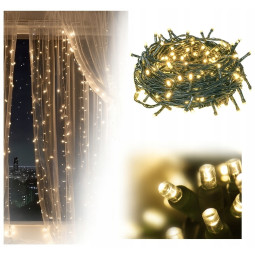 Vânzări de lumini LED de Crăciun în culoarea albă caldă - 500 LED