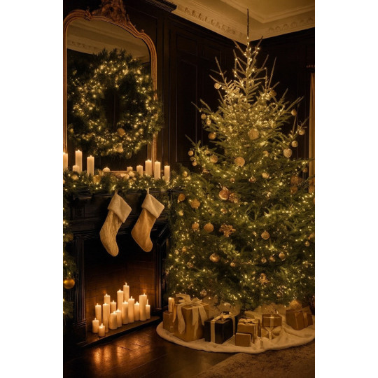 Vânzări de lumini LED de Crăciun în culoarea albă caldă - 500 LED