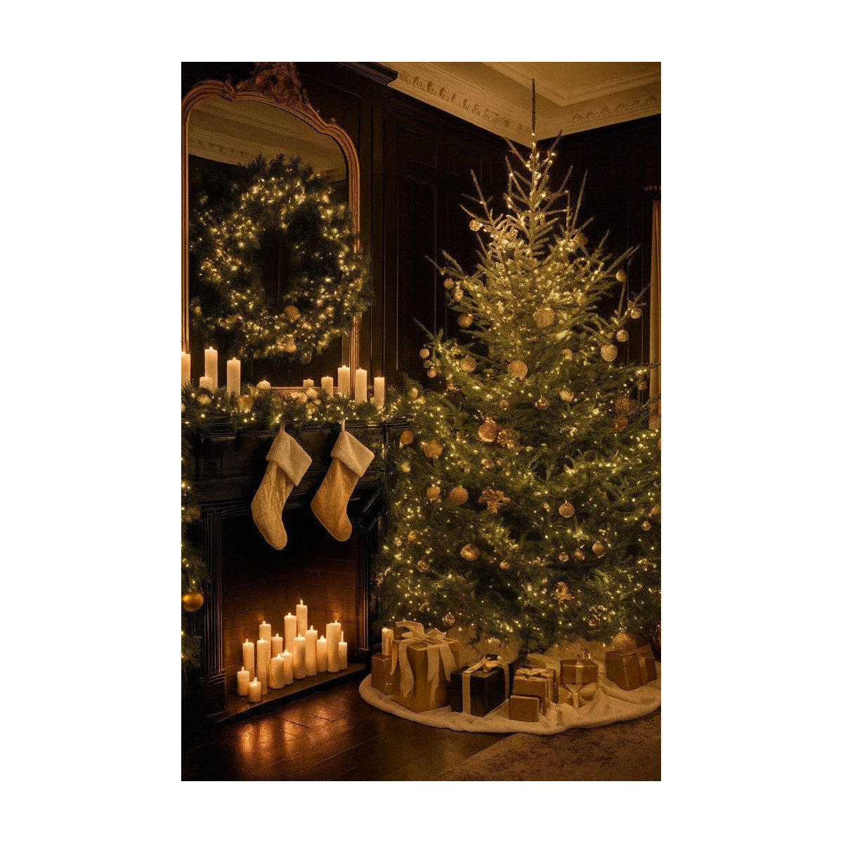 Vânzări de lumini LED de Crăciun în culoarea albă caldă - 500 LED