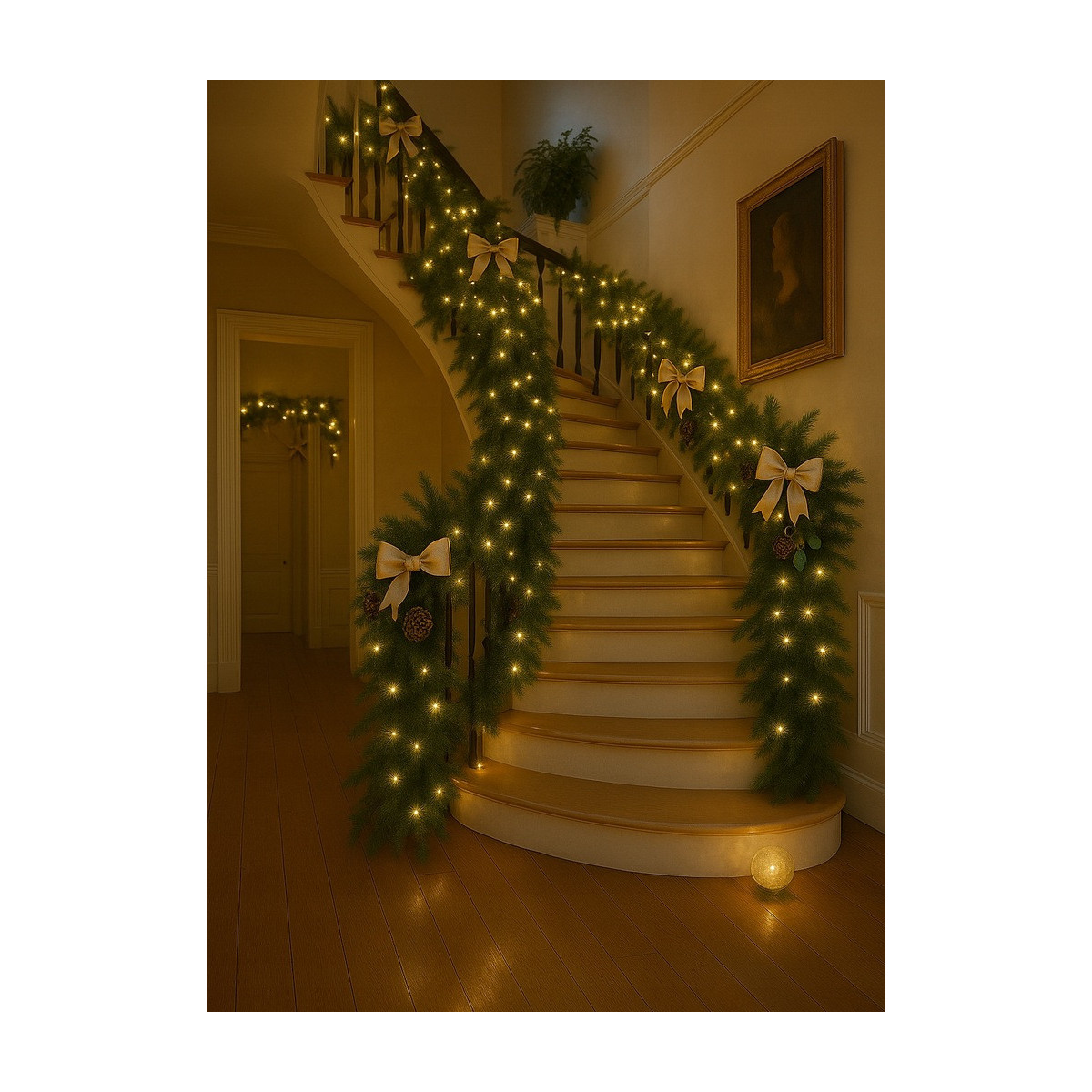 Vânzări de lumini LED de Crăciun în culoarea albă caldă - 500 LED