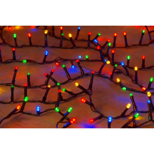 LED banda luminoasă colorată pentru Crăciun, 500 LED-uri la un preț super - Multicolor