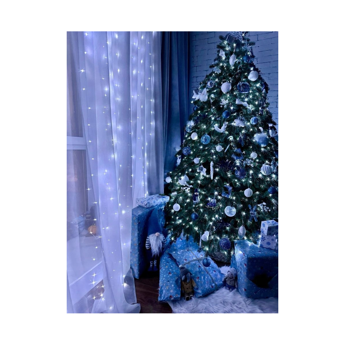 Luminițe de Crăciun pentru interior cu 8 moduri de iluminare - alb rece până la 1000 LED-uri