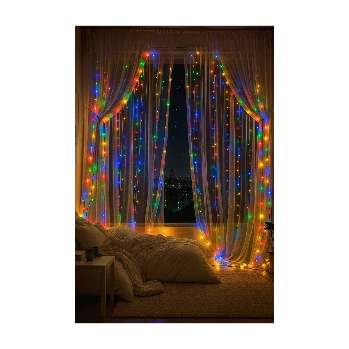 LED funia colorată pentru Crăciun, 1000 LED la un preț super - Multicolor