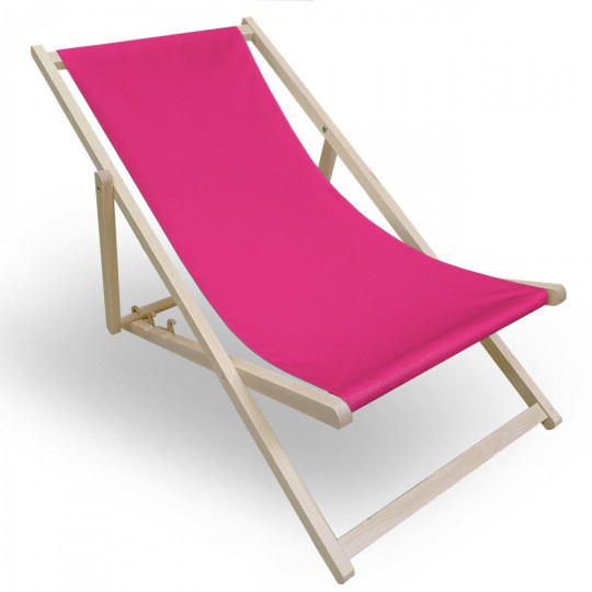 Lehátko din lemn cu un roz tare roz.