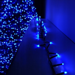 V Noël LED lumini, 1000 LED de culoare albastră