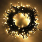 Iluminare exterioară de Crăciun, lumina albă caldă, 100 LED
