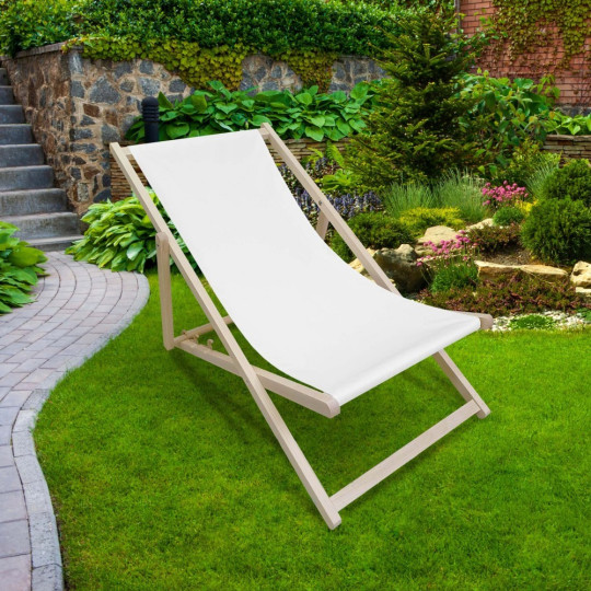 Lehátko v bielej farbe