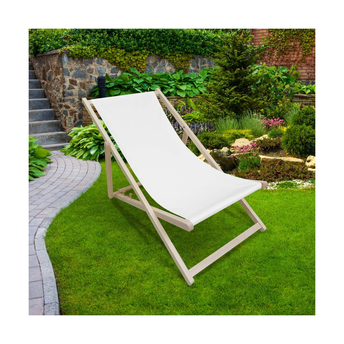 Lehátko v bielej farbe