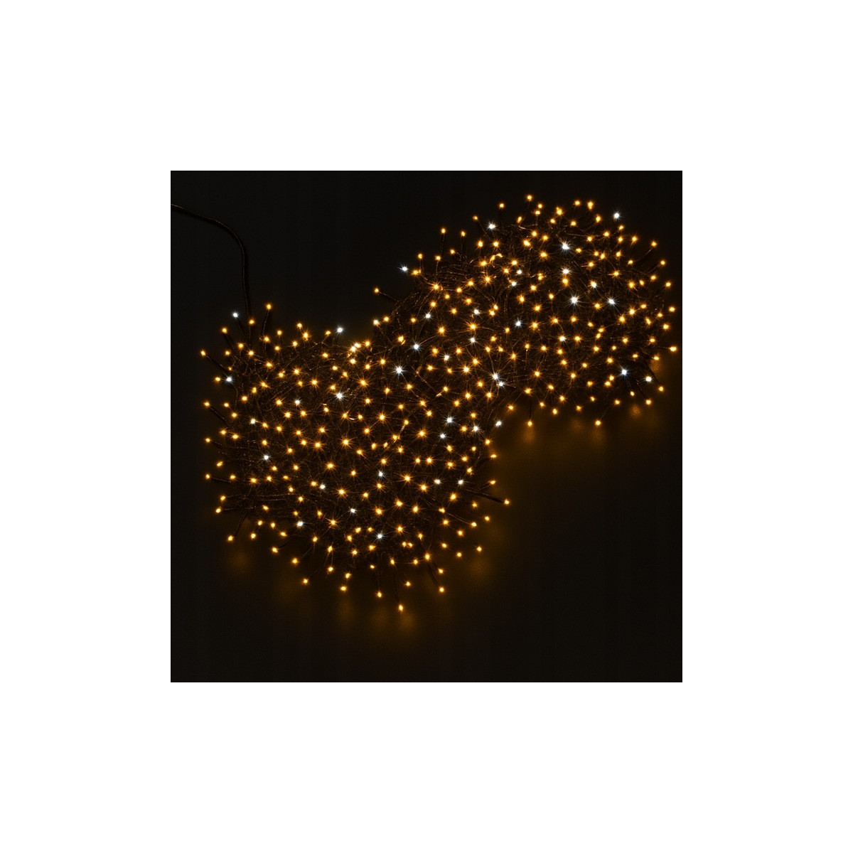 O iluminat de Crăciun modernă în aer liber, de culoare albă caldă, 300 LED
