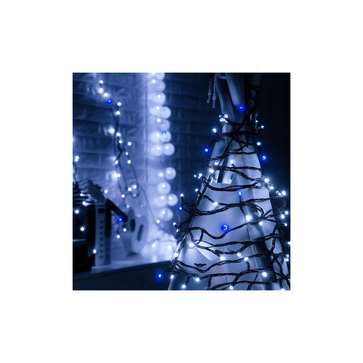Luminile LED economice pentru exterior, alb rece, 500 LED