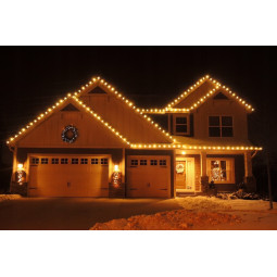 Iluminare exterioară de Crăciun în culoarea albă caldă, 1000 LED-uri