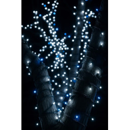 V outdoor LED lumini de Crăciun, alb rece 1000 LED