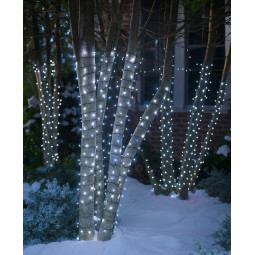 V outdoor LED lumini de Crăciun, alb rece 1000 LED