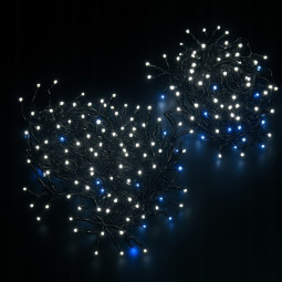 V outdoor LED lumini de Crăciun, alb rece 1000 LED