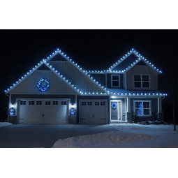 V outdoor LED lumini de Crăciun, alb rece 1000 LED