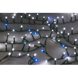 V outdoor LED lumini de Crăciun, alb rece 1000 LED