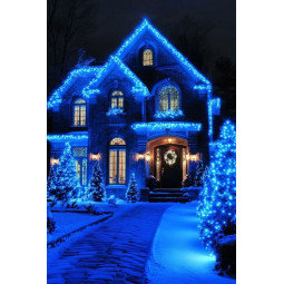 Luminari de Crăciun LED albastre 1000 bucăți cu efect