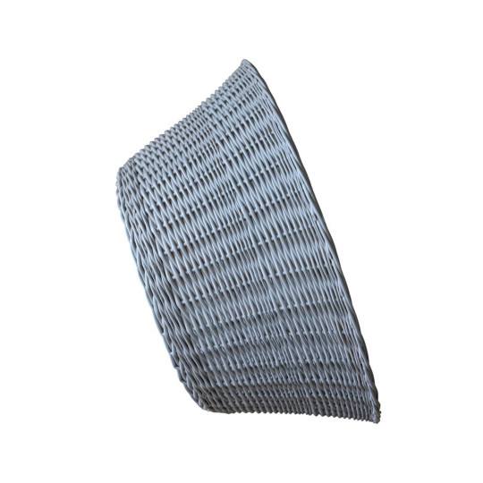 Cumpărătură din nuiele pentru suportul bradului de Crăciun de 80 cm, de culoare gri.