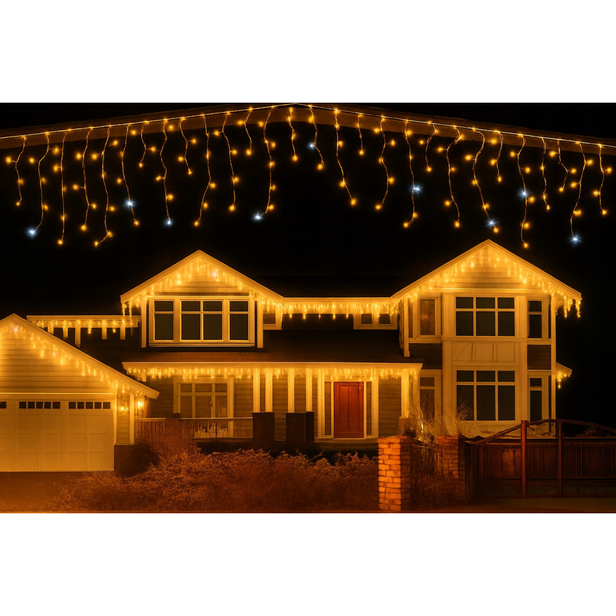 Sârme luminoase, 500LED, alb cald