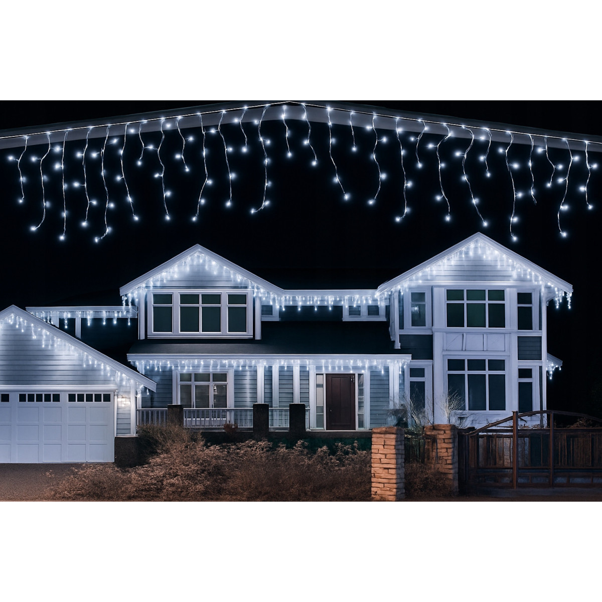 Șir de lumini suspendat, icre 500 LED, alb rece