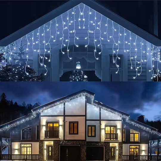 Șir de lumini suspendat, icre 500 LED, alb rece