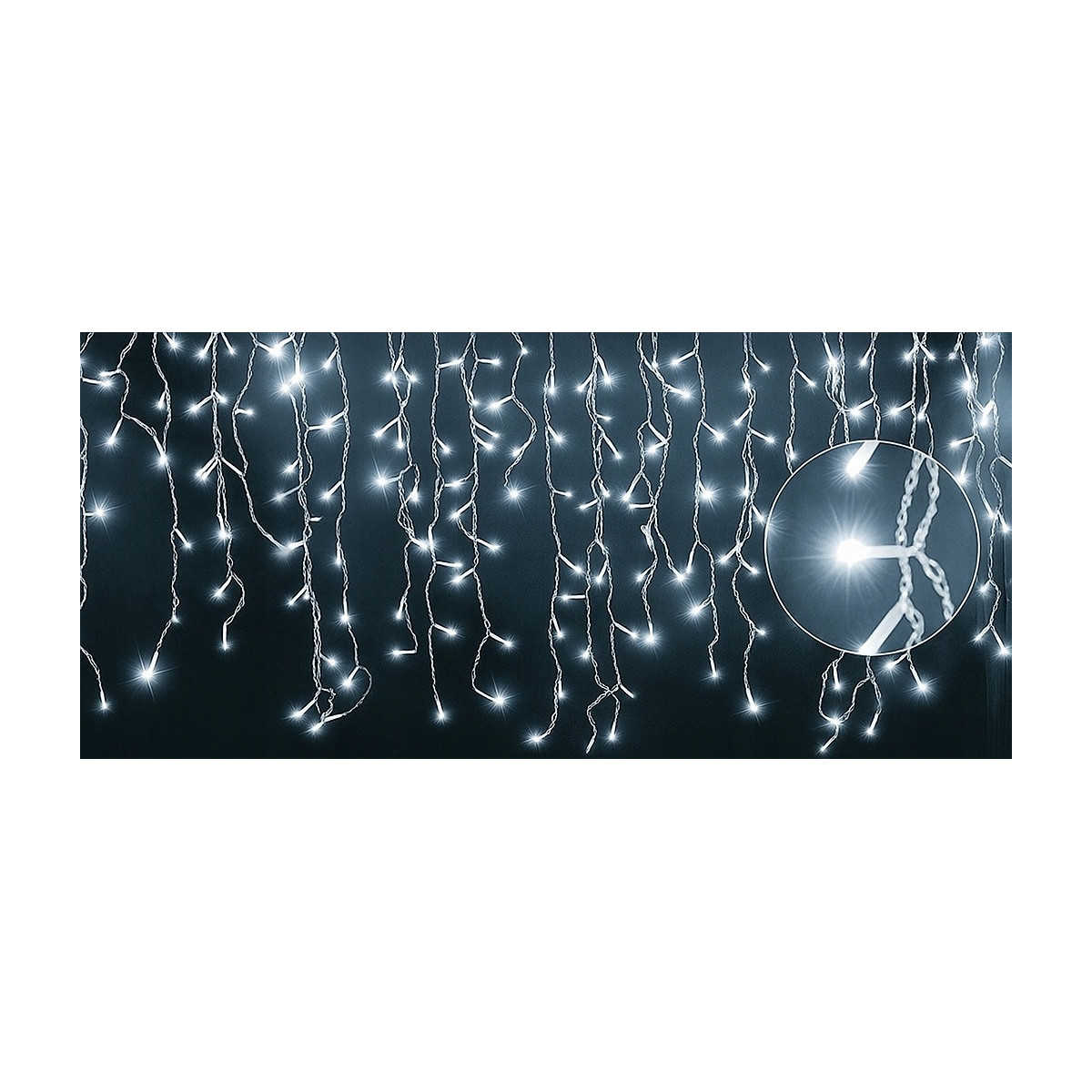 Șir de lumini suspendat, icre 500 LED, alb rece