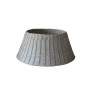 Culoare bej, coș de ratan de Crăciun pentru brad, diametru 70 cm