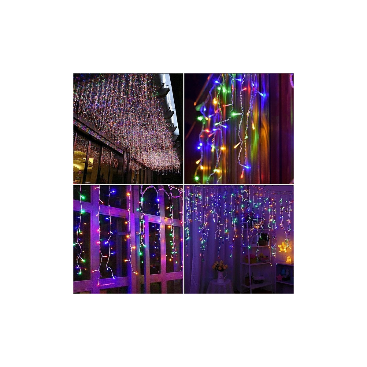 Farebă luminițe cu LED-uri, 1000 LED