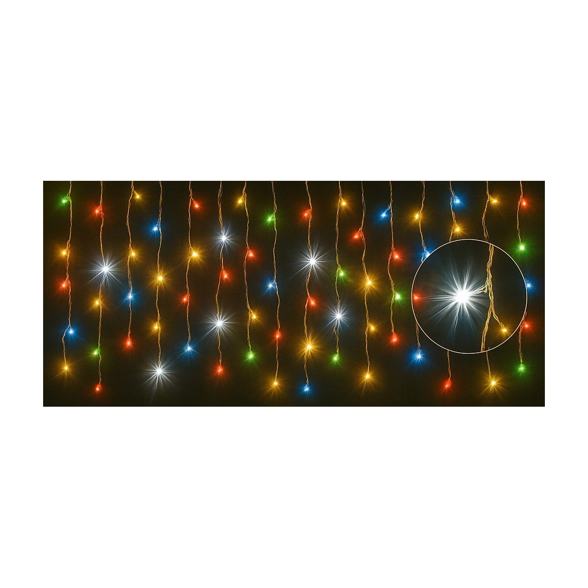 Farebă luminițe cu LED-uri, 1000 LED