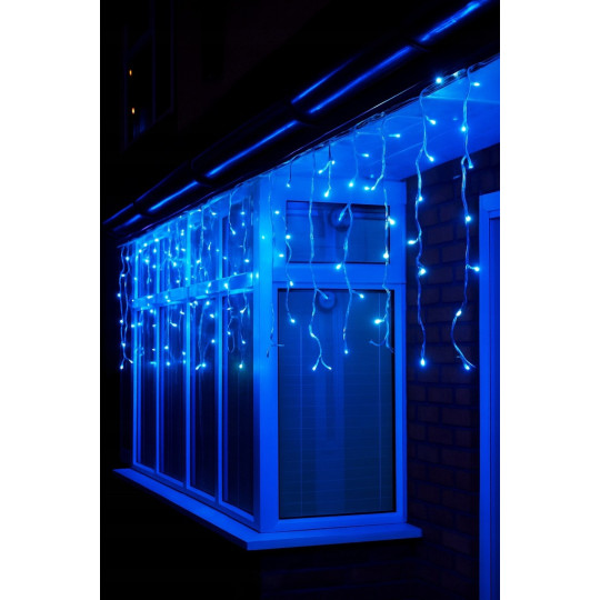 Sculptura de lumini, icre 1000 LED, albastră pentru utilizare în exterior și interior